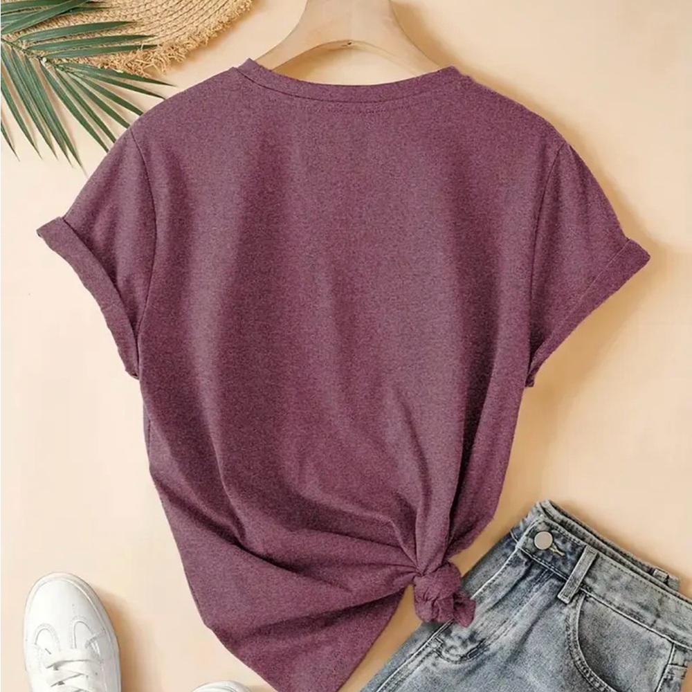 Mentally spicy Script Graphic Tee - crimson large - Picture 4 of 5
